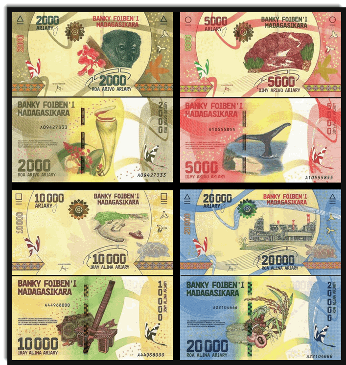 Madagascar, nouvelle série de billets de banque 2017